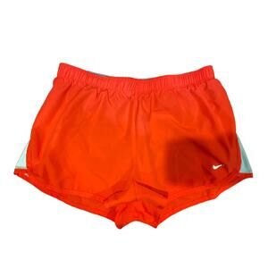 NIKE Dri-Fit Panty Lined Coral & White Running/Gym Shorts Sz S (Small)